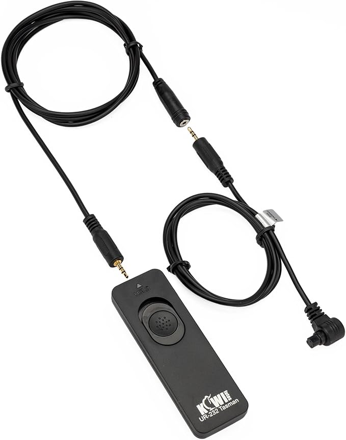 Kiwifotos RS-80N3 Remote Control Shutter Release Cord for Canon EOS R1 R5 Mark II R5 R3 5D Mark IV III II 6D Mark II 7D Mark II 5DsR 1DX Mark III 1Ds Mark III & More Canon Camera with 3-Pin Connection