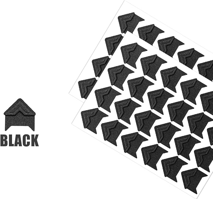 120 Pack Photo Corners Self-Adhesive, Picture Corner Stickers for Scrapbooking, Guestbook, Memory Scrapbook (Black)