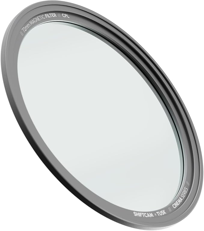ShiftCam 72mm Magnetic CPL Filter – Rotating Polarizer for Glare & Reflection Control –Richer Color & Clearer Detail – Pro Photo & Video for iPhone & Android – Compaitble with LensUltra