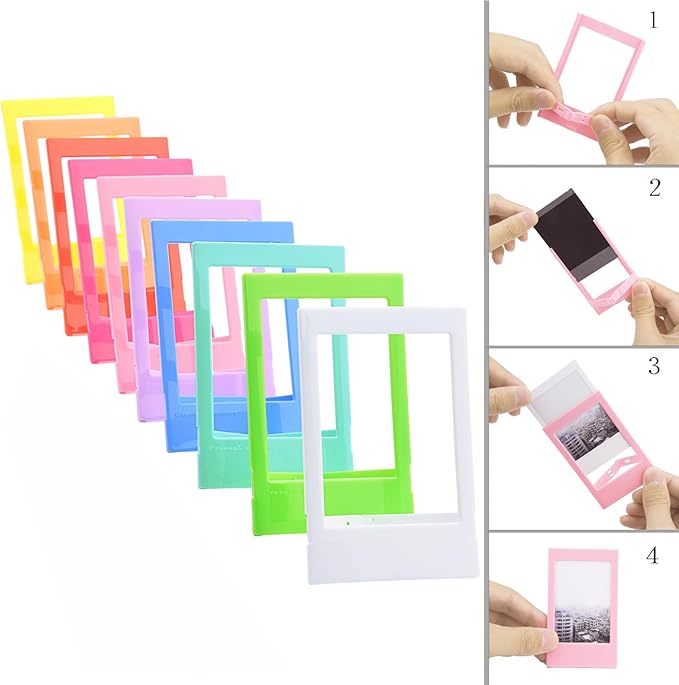 Sunmns Accessories Bundle Kit Compatible with Fujifilm Instax Mini 12 11 9 8 90 70 Instant Camera, Include Album, Film Stickers, Photo Frames, Hanging Frame, Strap (Bright Pink)