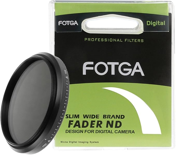 Fotga Slim Fader Variable ND Filter Adjustable ND2 to ND400 82mm Neutral Density Optical Glass for Camera Lens
