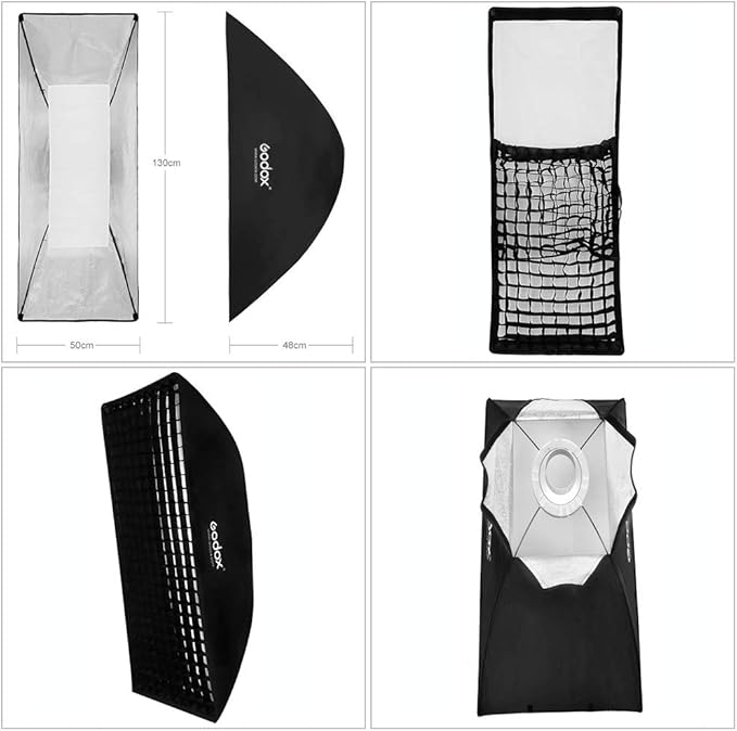 GODOX 50x130cm / 20"x51" Honeycomb Grid Softbox Bowens Mount for Shooting Flash Speedlite
