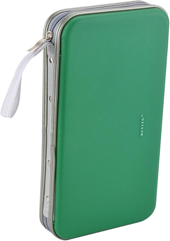 72 Capacity Heavy Duty CD DVD Blu-ray Media Case Storage Holder Organizer Wallet (Green)