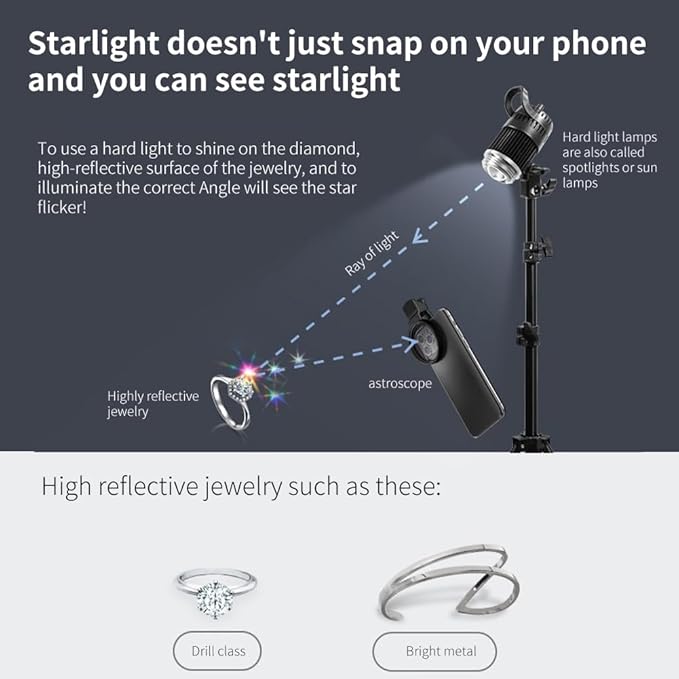 EMVANV 52mm 3 in 1 Phone Lens Filter Kit, CPL + Macro + Star Lenses, Universal Clip-on Cellphone Lens, Black, Optical Glass