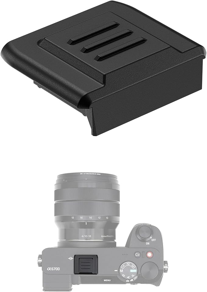JJC Camera Hot Shoe Cover Cap Protector Compatible with Sony A6700 A6600 A6100 A6000 A6300 A6400 A6500 A99II A7 V IV ZV-E10 A7RV,Full-Coverage Design Dustproof & Scratch-Resistant,for SONY MI MIS Shoe