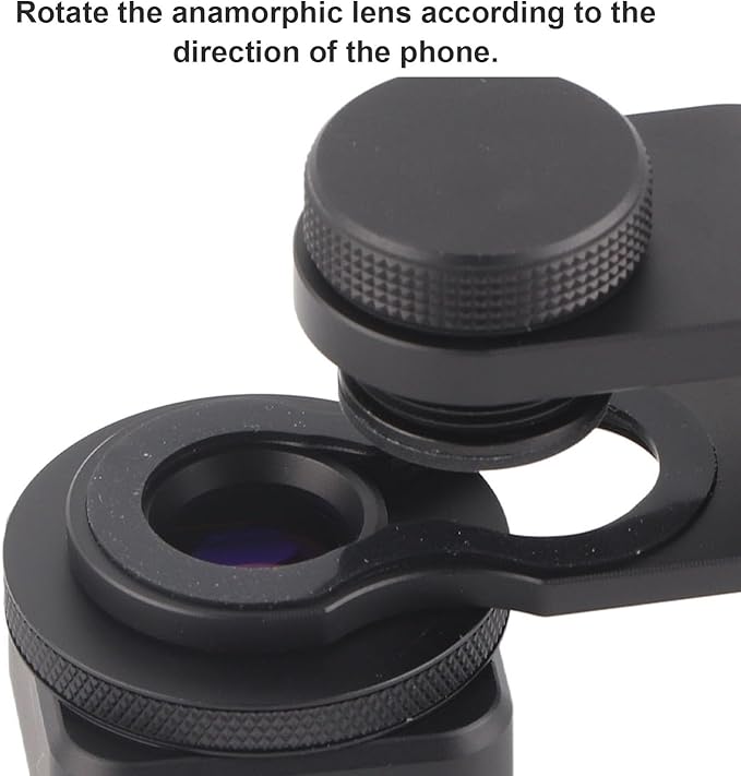Mobile Phone Anamorphic Lens, Widescreen Mobile Anamorphic External Lens 1.33x Widescreen Anamorphic Filmmaking Lens, Mobile Photography Equipment for Mobile Phone or iOS Pad