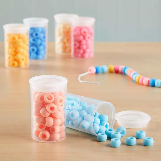 Juvale Film Canisters with Caps - 30-Count, 35mm, Clear - Plastic Cylinders with Lids - Clear Film Containers for Small Accessories