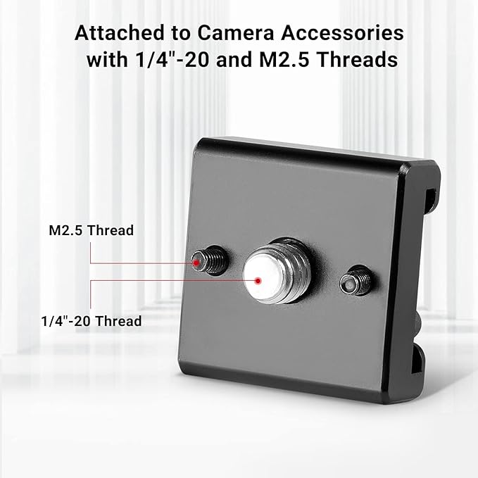 SmallRig Cold Shoe Mount (2pcs Pack) with 1/4"-20 Thread for Camera Cage Flash LED Monitor Microphone - 2060
