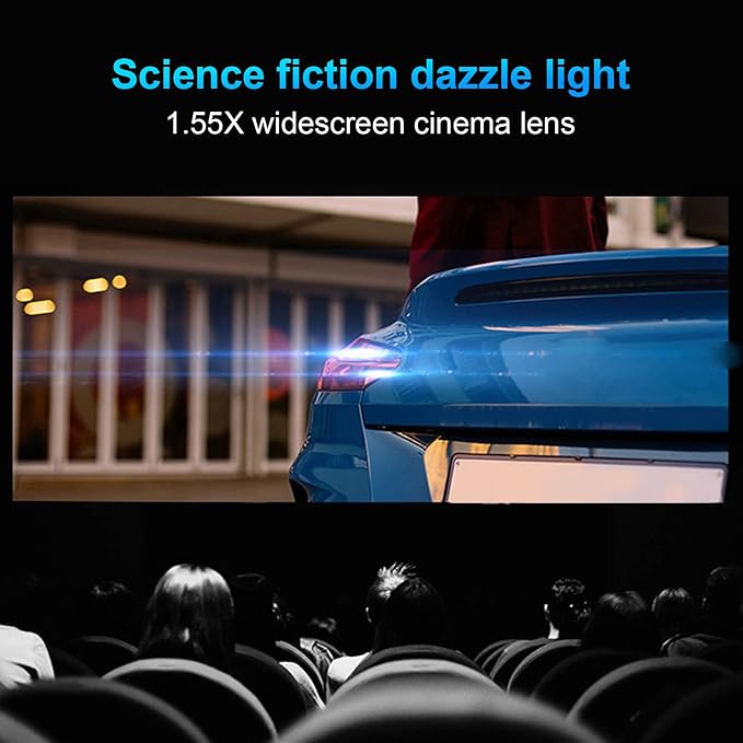 Mobile Anamorphic Lens, 1.55X Wide Screen Deformation Filmmaking Lens Aluminum Alloy Optical Glass Phone Movie Len for Phones/iOS Pad