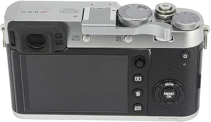 Haoge THB-XS Metal Hot Shoe Thumb Up Rest Hand Grip for Fujifilm Fuji FinePix X100F X100V X-Pro2 XPro2 X-Pro3 XPro3 Camera Silver
