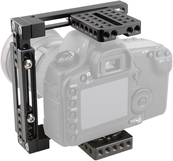 CAMVATE Adjustable Camera Cage Fit for Right Handle and Left Handle Camera(Basic) - 1722