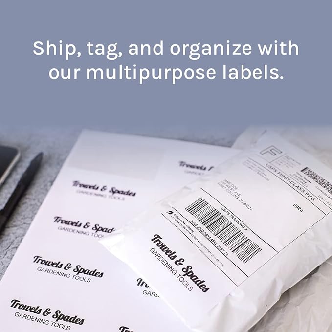 Premium Label Supply White Sticker Address Labels – 2" x 4" – Laser/Inkjet Compatible – (10 per Sheet), 1000 Sheets – 10,000 Total Adhesive Labels