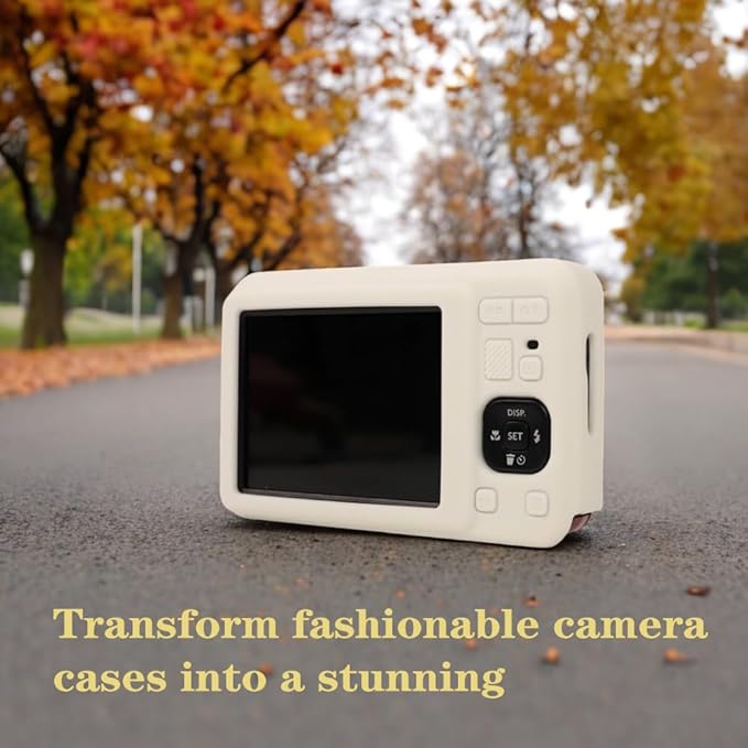AEXUTDA Case Compatible for Kodak FZ55 Camera, Lightweight FZ55 Body Skin, Soft Silicone Scratch Resistant Ultra-Thin Protective case FZ55,Misty White