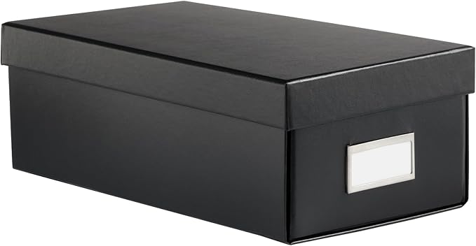 Oxford Keepsake Box, Protective Storage Box, Home and Office Organizer, Photo Storage Box, Souvenir Organizer, Small, 6" x 12" x 4 1/4" (41789)