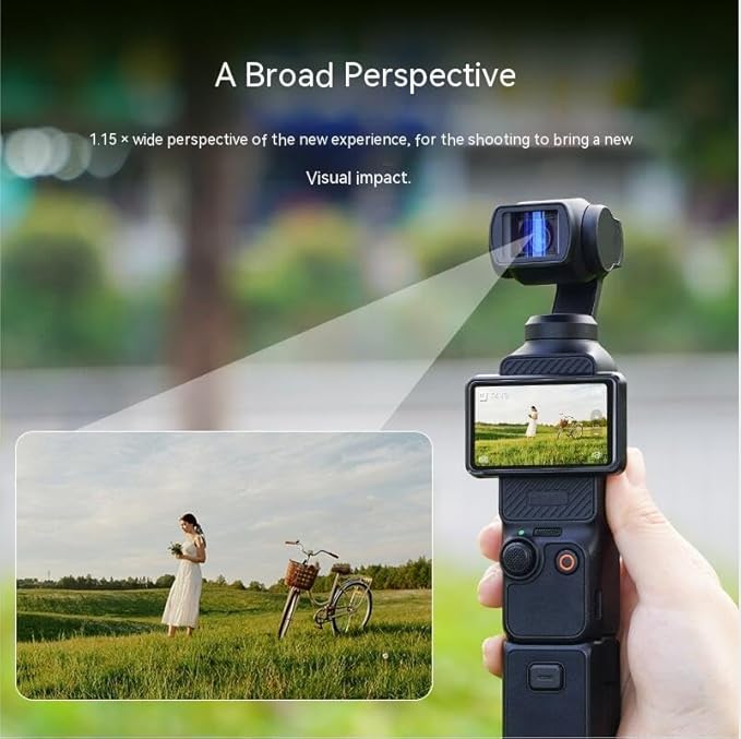 Anamorphic Lens/1.15 X Magnetic Movie Lens for DJI OSMO Pocket 3, Cinematic Flare Effect HD Double-Sided Multilayer Anti-Reflective Coating