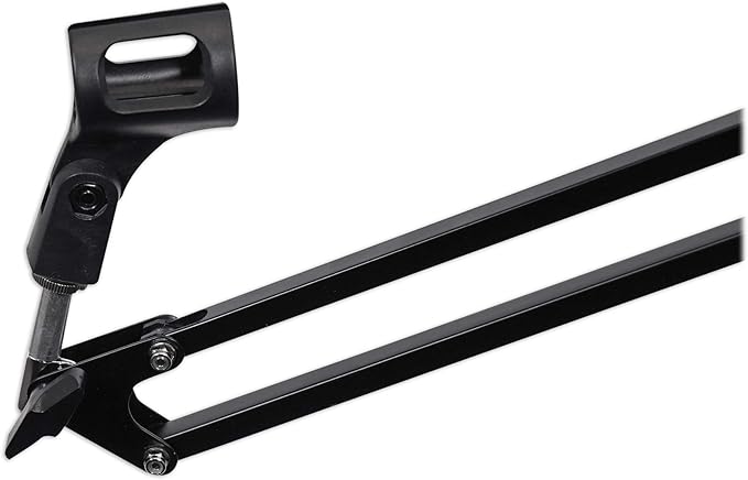 Rockville DMS40 40-Inch Studio Microphone Boom Arm Stand, Aluminum Desk Clamp, 360 degree Rotation, Steel Frame, ABS Mic Clip, for Podcasting and Streaming