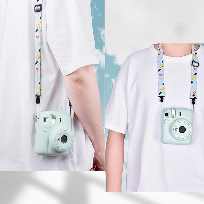 VOVMOEYA Camera Strap Kids,Camera Lanyard Neck Strap kids,iPad Strap for Kid,Children Camera Strap for Fujifilm mini Camera Kodak Smile + Smile plus(Green)
