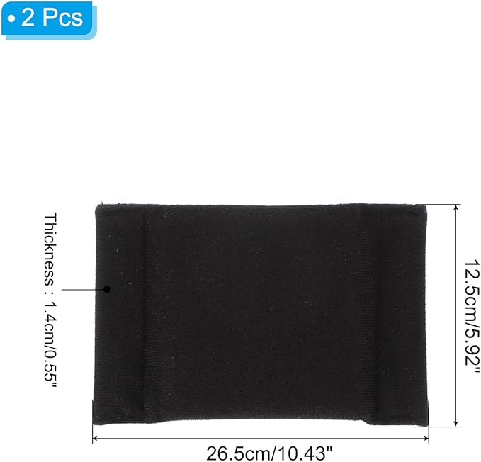 PATIKIL Camera Bag Divider, 2Pcs 5.51"x3.78"x0.55" Shockproof Camera Bag Inserts Separator Pad Protective Lens for Nikon Camera DSLR Protect Bag Organizer Universal Divider Cushion, Black