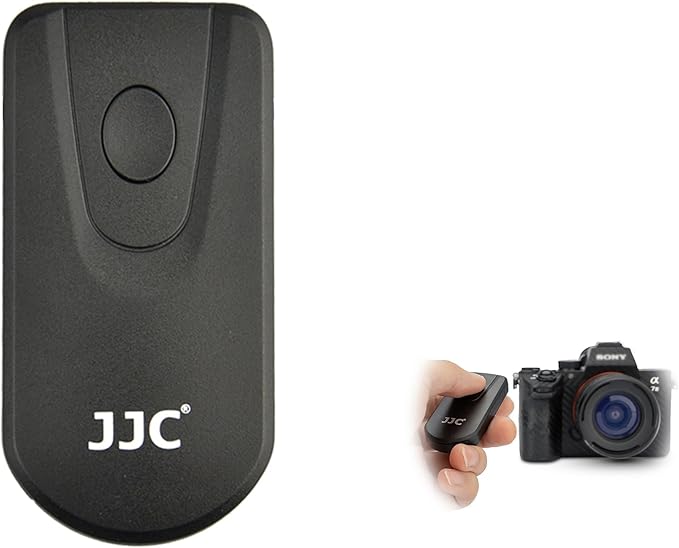 JJC Wireless Infrared Shutter Release Remote for Sony A6600, A6500, A6400, A1, A7 III, A7R IV, A7S III, A9 II, A99II, NEX-6, NEX-7 - Replaces Sony RMT-DSLR1 & RMT-DSLR2 Remote