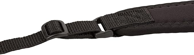 OP/TECH USA Super Classic Camera Strap – Padded Neoprene Neck Strap with Comfort-Stretch & Quick Disconnects | DSLR/SLR/Mirrorless Compatible – Black