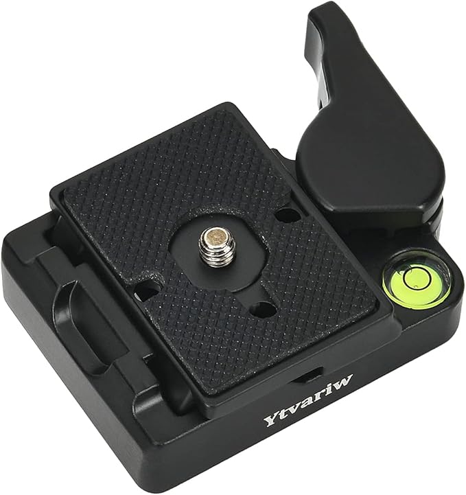 323 RC2 Quick Release Plate Adapter, Rapid Connect Adapter with Quick Release Plate Compatible for Manfrotto Monopod, Manfrotto Tripod Ball Head and Tripod