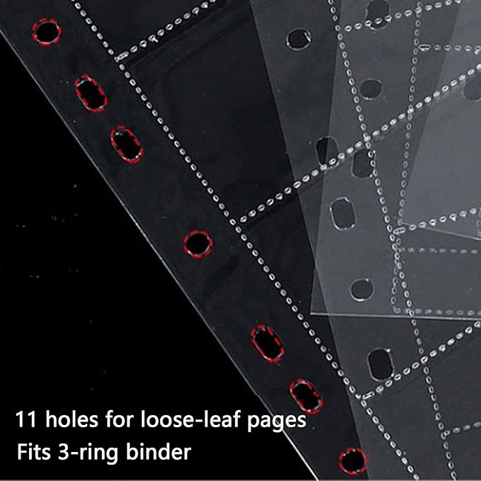 MUQING 100 Sheets 120 Film Negative Page Preservers, Photo and Archival Storage Sleeves, Print Photo File