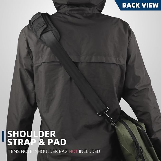 Luggage Duffel Bag Shoulder Pad Laptop Adjustable Shoulder Strap for Duffel Bag Strap Computer Bags Case (Black)
