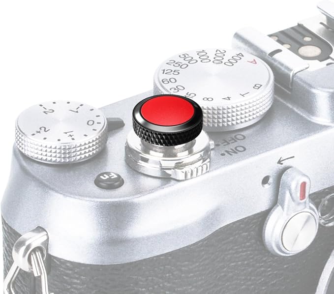 JJC Camera Soft Release Button, Shutter Button for Fuji Fujifilm X-T5 X-T4 X-T50 X-T30 III II X-PRO3 X100VI X100V X-E5 X-E4 X Half GFX100RF Sony RX1R II RX10 IV III Leica Q3 M10 M9 Nikon Zf Df F3