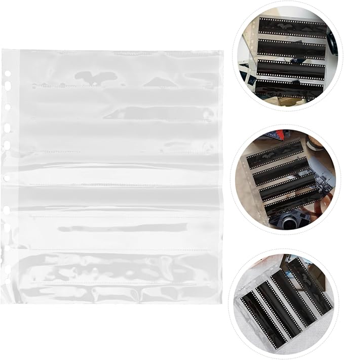 10pcs Negative Sleeves for Film Storage Heavy Duty Document Pouches Photo Protectors for Organizing Negatives and Preserving Memories