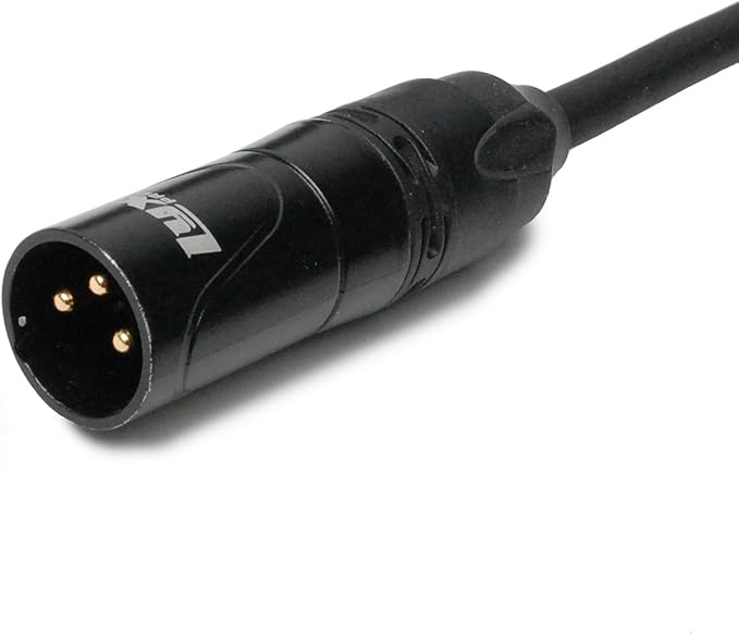 LyxPro Quad Serias - 3 Ft - XLR Male to Female Star Quad Microphone and Audio Cable for High End Quality and Sound Clarity, Extreme Low Noise – Black