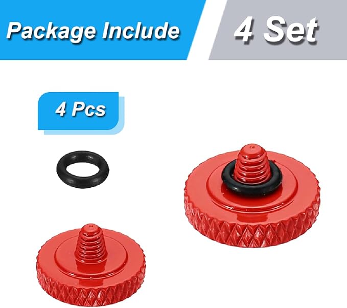 Camear Shutter Button Metal Brass Knurled Soft Shutter Release Button Camera Button for Better Balance and Grip (Red)