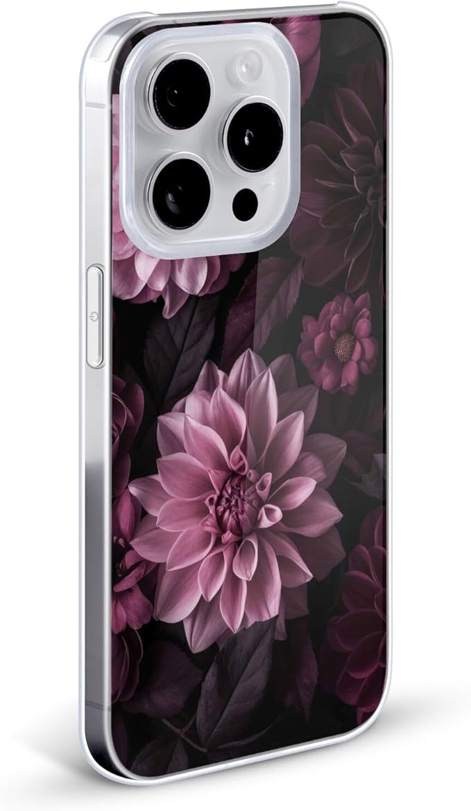 Head Case Designs Officially Licensed LebensArt Dark Moody Dahlias and Peonies Birds and Floral Hard Back Case Compatible with Apple iPhone 15 Pro Max
