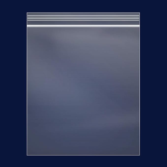 iMailer - 100 Count - 9" x 12" Zip Bags - Clear Reclosable Zip Plastic Poly Bags with Resealable Lock Seal Zipper for Art Prints, A4, Letter Sized Documents, Clothing