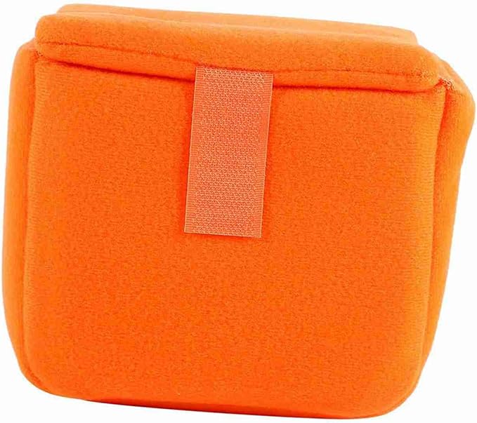 Zerone Camera Bag, Shockproof Padded DSLR Camera Insert Case, Camera Organizer with for Camera Storage(Orange)