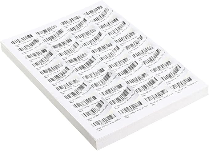 LabelMore 30 up Labels 1" X 2-5/8" Shipping Address FBA Label for Laser and Inkjet Printers (4000 Sheets / 120000 Labels)