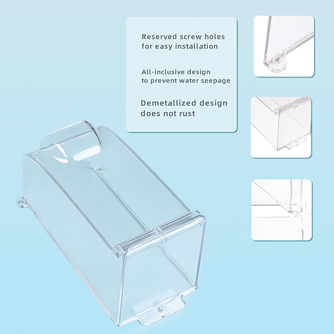 Clear Gate Outdoor Keypad Cover,Flip Access Control Rain Cover，Doorbell rain cover Compatible for most Doorbell/Lock Keypad/Attendance Machine/Door Keypad