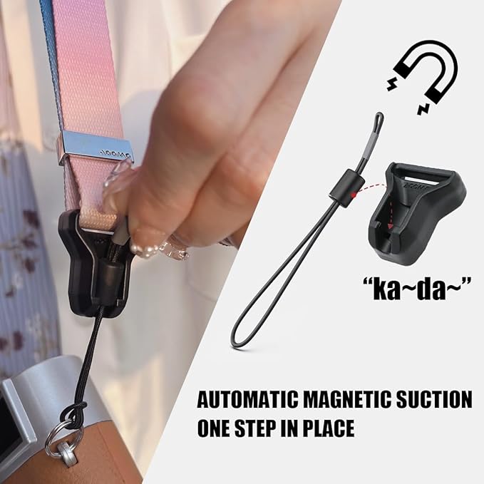 FEFUE Quick Magnetic Buckle Camera Shoulder Strap Lanyard Camera Straps for Photographers for Magnetic Camera Neck Strap