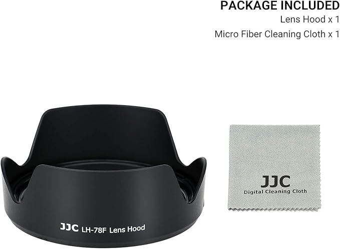 JJC EW-78F Lens Hood Reversible Lens Shade Cover for Canon RF 24-240mm F4-6.3 is USM Lens Replace EW-78F Lens Hood, Compatible with 72mm Filter and Lens Cap