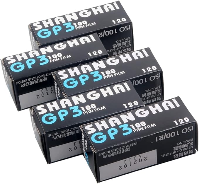 10x Shanghai 120 Black & White Iso 100 Roll Film Negative 6x4.5 6x6 6x9