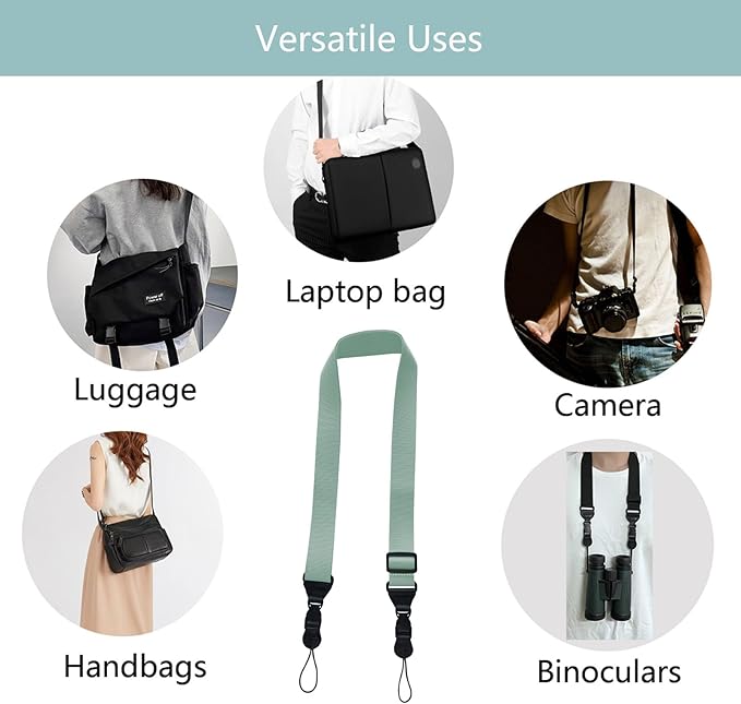 Adjustable Shoulder Strap:Comfortable iPad Strap Nylon Neck Lanyard for iPad/Samsung Tablet Case,Camera Binocular Crossbody Laptop Luggage Bag(Grey)