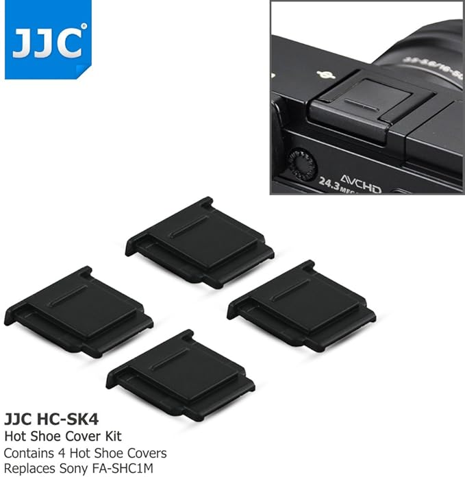 4PCS Camera Hot Shoe Cover Protector Cap for Sony A7M5 A1II A7CR A7CII A7R V A7 IV III A7S III II A9III II A6700 A6600 A6500 A6400 A6300 ZV-E10 II ZV-1II ZV-E1 ZV-1F ZVE10 RX10 IV III Replace FA-SHC1M