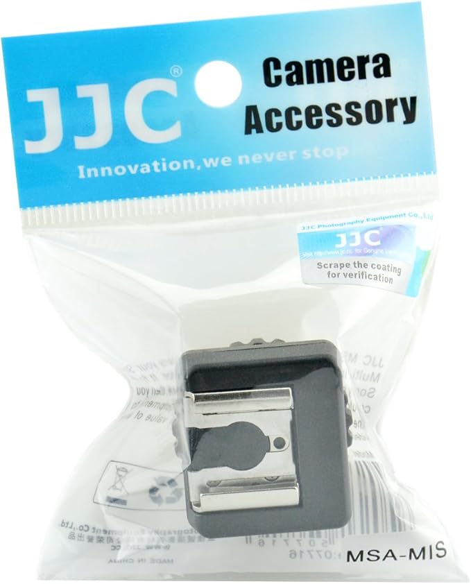 JJC Cold Shoe Mount Adapter for Sony Multi Interface Shoe to Universal Cold Shoe Compatible with Sony Handycam Camcorder HDR-AX53 AX33 AX100 CX675 CX900 CX610E CX530E CX510E CX400E PJ810E PJ790E