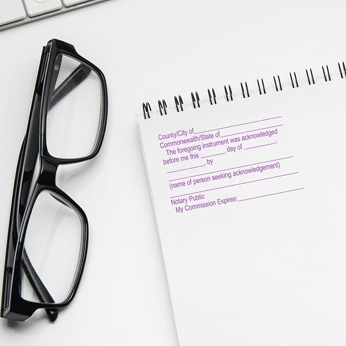 South Carolina Notary Supply Kit, South Carolina Notary Supplies, Includes Rectangular Notary Stamp, Notary Record Book, Notary Acknowledgement Stamp, Slim Stamps, Portable, Easy to Carry