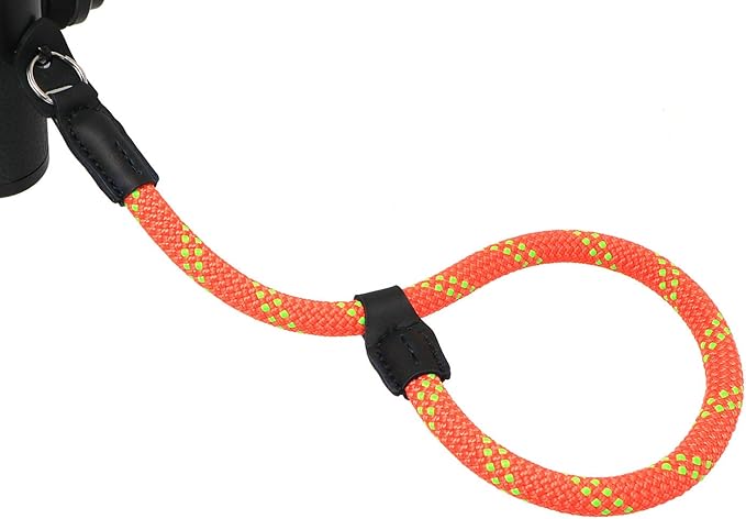 HITHUT Adjustable Rope Camera Wrist Strap Hand Strap for SLR DSLR Digital Mirrorless Cameras Orange Green