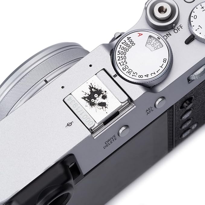Camera Metal Hot Shoe Cover Protector Cap Cute Compatible for Fujifilm X100VI X100V X-M5 X-E5 X-T4 X-T3 for Leica Q Q3 (Cat)