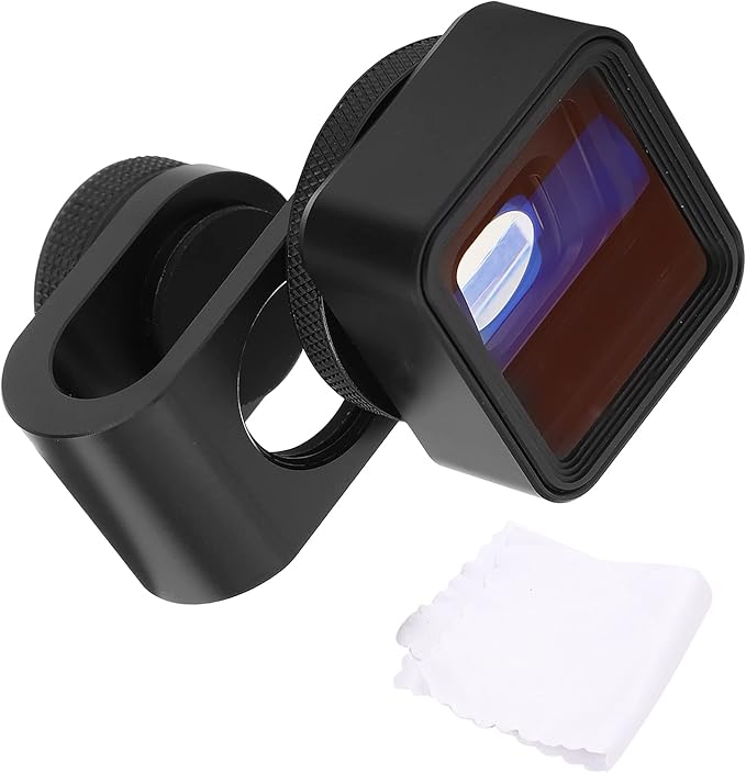 Mobile Anamorphic Lens, 1.55X Wide Screen Deformation Filmmaking Lens, Aluminum Alloy Optical Glass Phone Movie Len for Smartphones iOS Pad,Default
