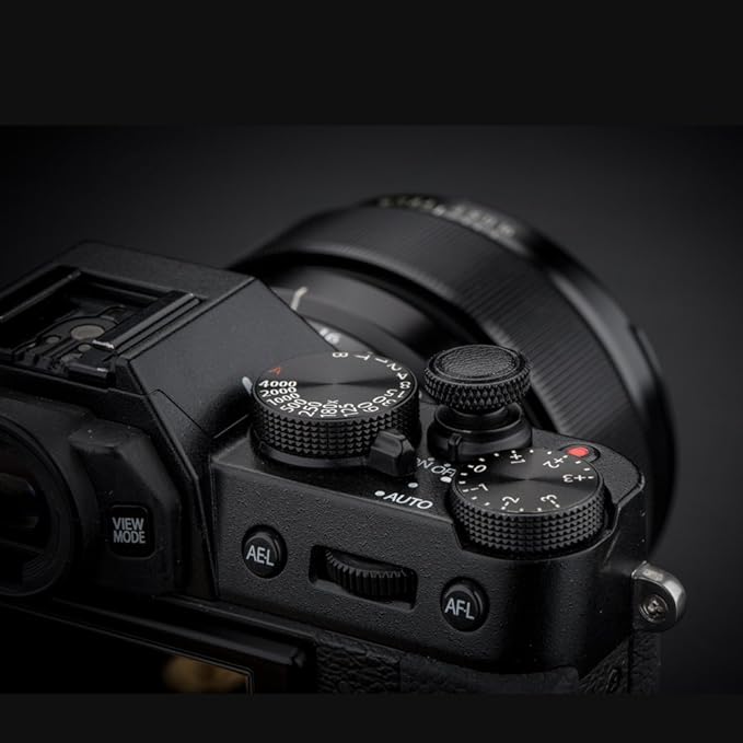 JJC Camera Soft Release Button, Shutter Button for Fuji Fujifilm X-T5 X-T4 X-T50 X-T30 III II X-PRO3 X100VI X100V X-E5 X-E4 X Half GFX100RF Sony RX1R II RX10 IV III Leica Q3 M10 M9 Nikon Df F3 Zf