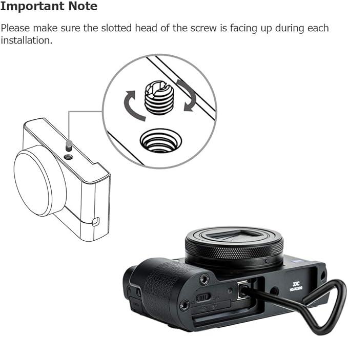 JJC Solid Metal Hand Grip Secure Handle Bracket for Sony RX100 VI VA V IV III II RX100VI RX100VA RX100V RX100IV RX100III RX100II RX100 RX100M6 RX100M5A RX100M5 RX100M4 RX100M3 RX100M2 Digital Cameras