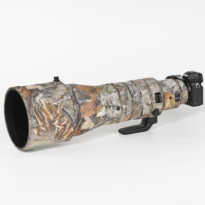 CHASING BIRDS Lens Camouflage Waterproof Coat for Nikon Z 600mm f/4 TC VR S Rainproof Lens Protective Cover Version IV (Forest Camouflage, with Z 2X)