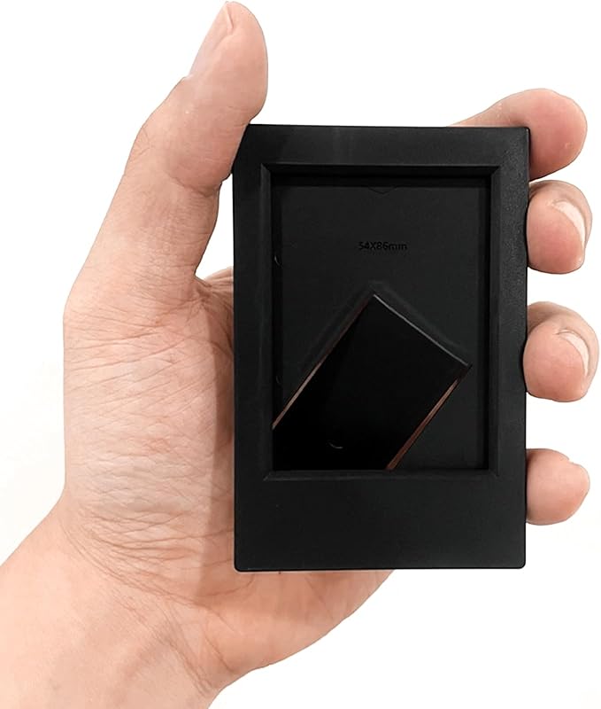 uxcell 5 Pcs Mini Picture Frames 2.4 x 3.6 Inch Rectangle Small Picture Photo Frame Holder for Tabletop Display Photos Paintings Landscape Posters Artwork, Black